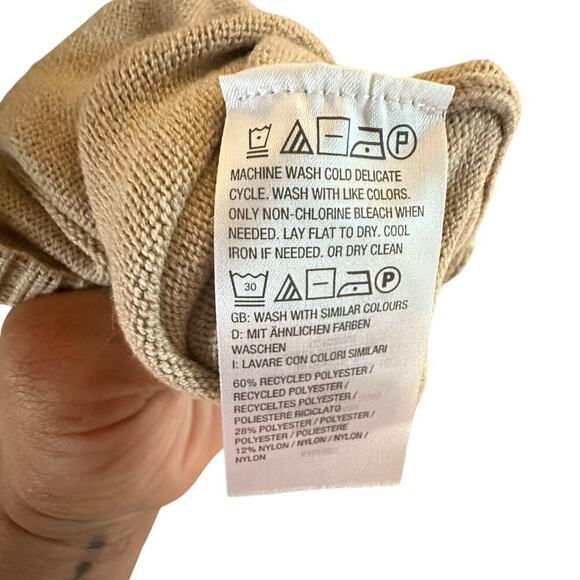 5 for $40 SALE! Modern Soul Tan Mock Turtle Neck Xtra Long Sweater sz XL - Picture 11 of 13